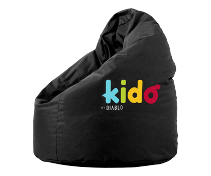Pufa gamingowa Diablo Chairs Pufa dla dziecka KIDO Czarna